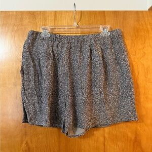 Eileen Fisher The Fisher Project Broken Chevron Printed Crepe Shorts Pull-On NWT
